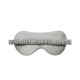 Online Silver & Ivory Suede Rose Silk Eye Mask