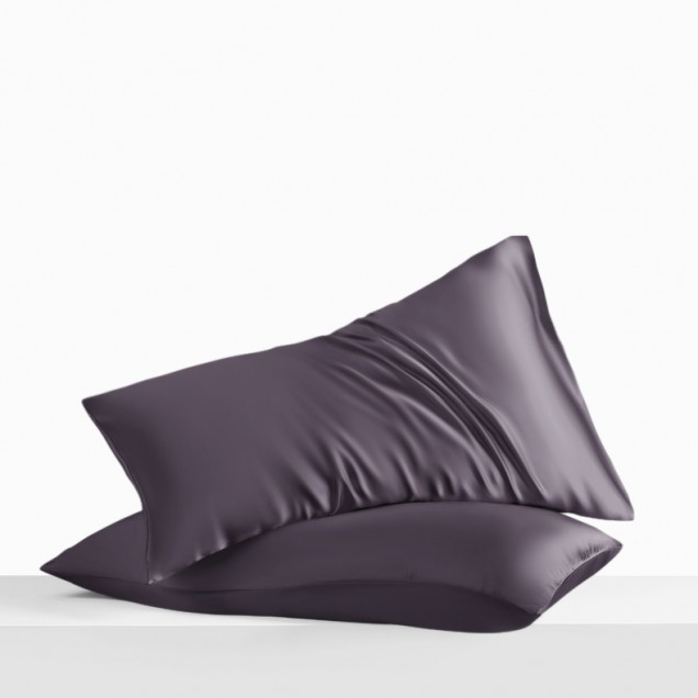 Online Slate Gray Envelope 22 Momme Mulberry Silk Pillowcase