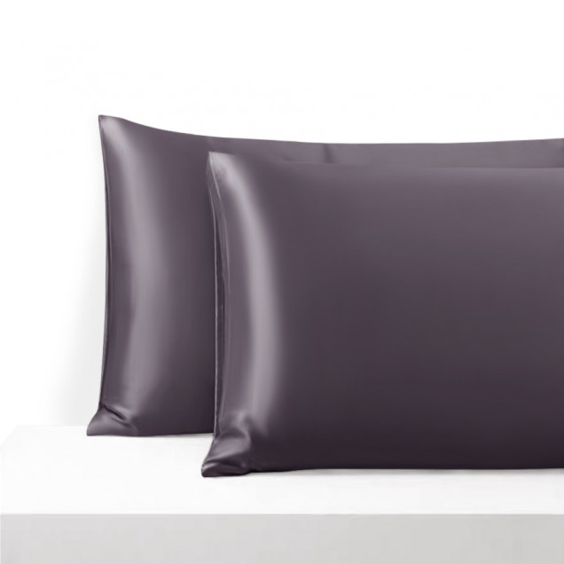 Online Slate Gray Envelope 22 Momme Mulberry Silk Pillowcase