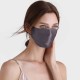 Online Slate Gray & Black Double-Sided 22 Momme Silk Face Mask