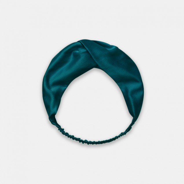 Online Teal Mulberry Silk Headband