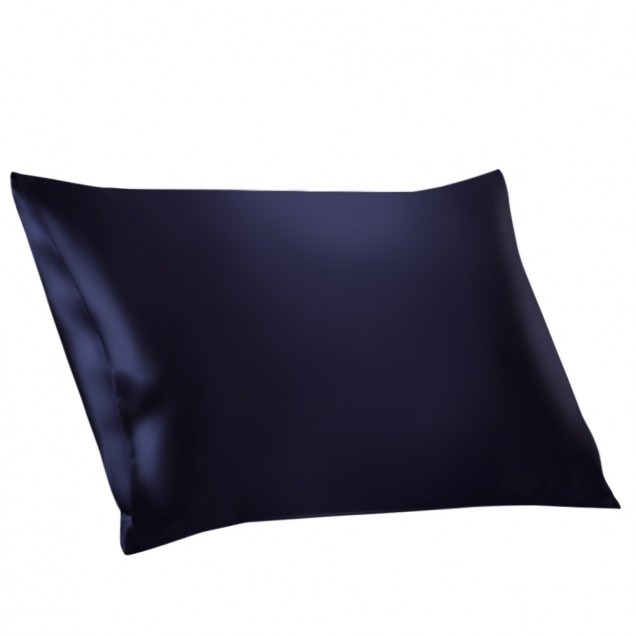 Online Two Piece Silk Gift Set Navy Pillowcase & Eye Mask