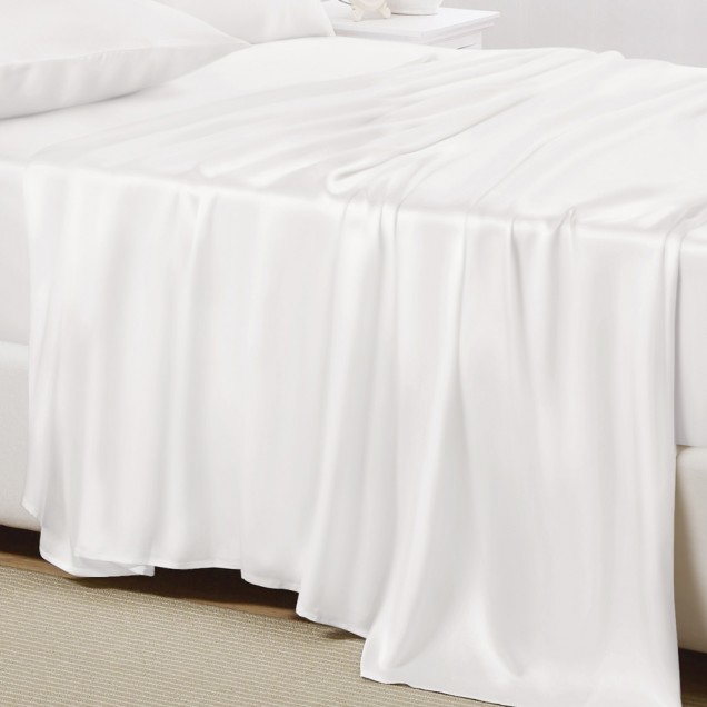 Online White 22 Momme Mulberry Silk Sheet Set